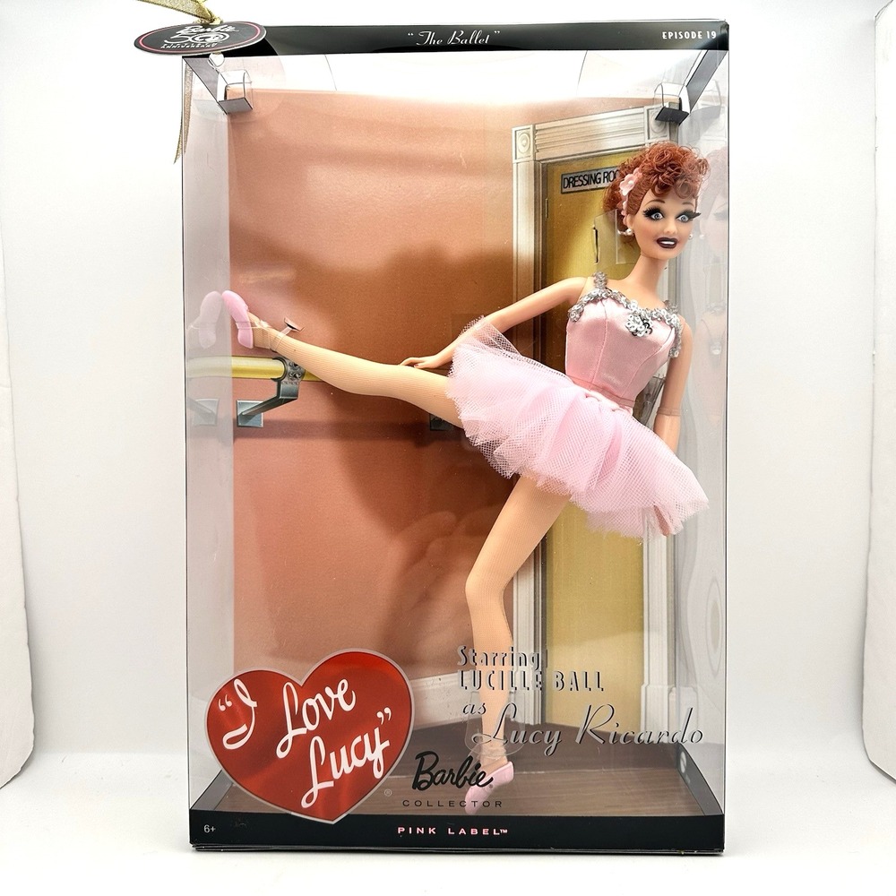 Barbie I Love Lucy The Ballet Doll N6566 Pink Label 50th Anniversary Boxed